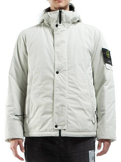 Techno Fabric Hooded Jacket Plaster - STONE ISLAND - BALAAN 2