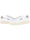 Men's Medalist Low Top Sneakers White Orange - AUTRY - BALAAN 2