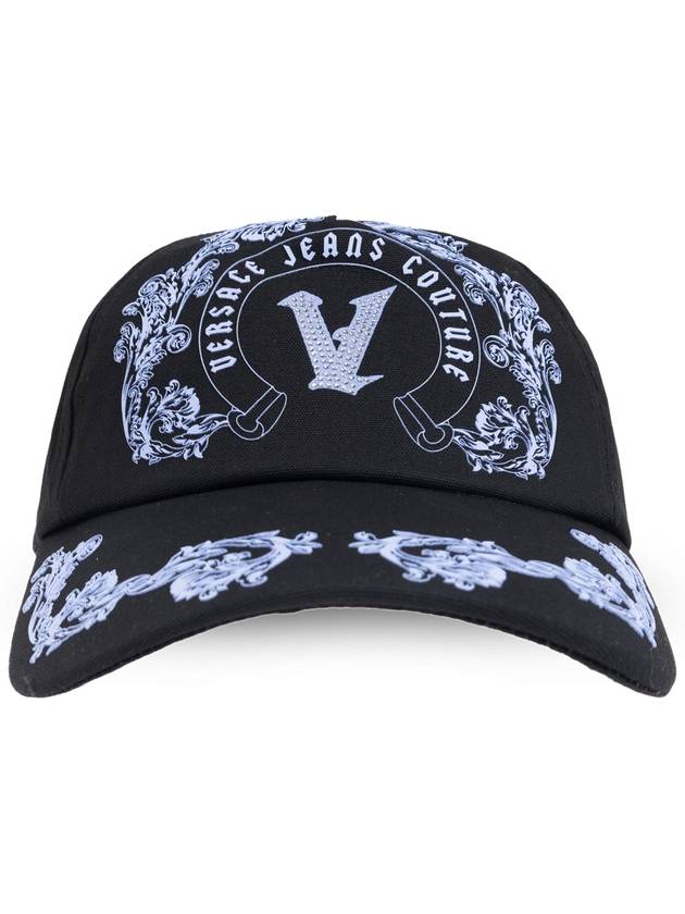 Versace Jeans Couture Baseball Cap, Men's, Black - VERSACE - BALAAN 1