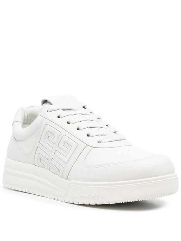 G4 Leather Low Top Sneakers White - GIVENCHY - BALAAN 3