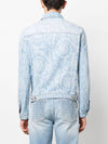 logo print denim jacket 10093551A07661 - VERSACE - BALAAN 3