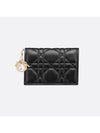 Lady Bloom Card Wallet Black - DIOR - BALAAN 2