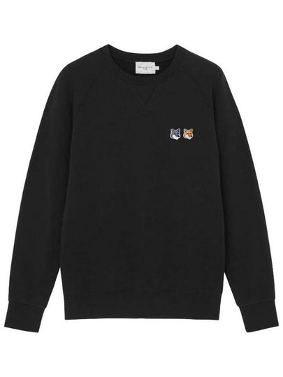 Double Fox Head Patch Classic Sweatshirt Anthracite - MAISON KITSUNE - BALAAN 2