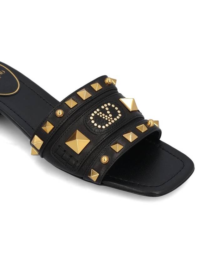 Valentino Garavani Sandals Black - VALENTINO - BALAAN 4