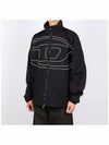 J Vatel Piped Oval D Taslan Jacket Black - DIESEL - BALAAN 3