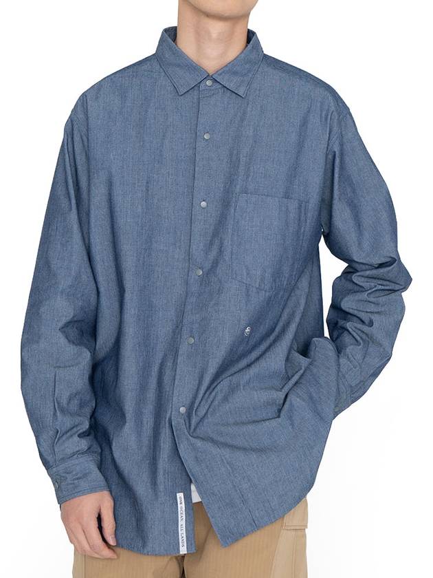 Regular collar chambray shirt - NANAMICA - BALAAN 3