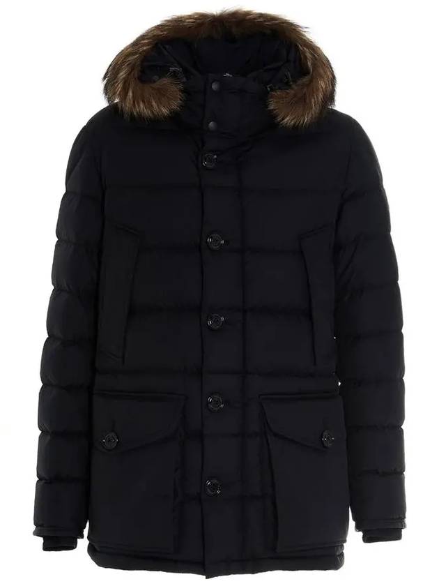 Cluny Long Down Jacket Black - MONCLER - BALAAN 3