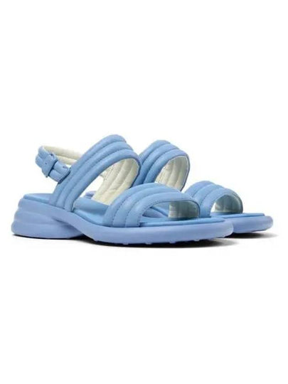 Spiro 2 Strap Leather Sandals Blue - CAMPER - BALAAN 2