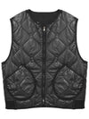 Reversible Wave Quilted Vest Black - GO STREET - BALAAN 4