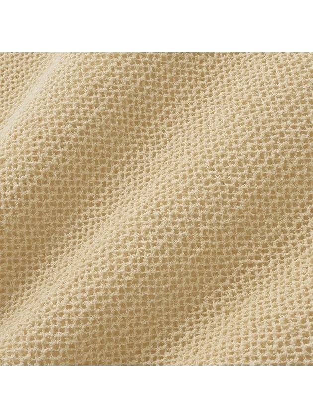 Cotton net loose fit knit pale yellow - NOIRER FOR WOMEN - BALAAN 7