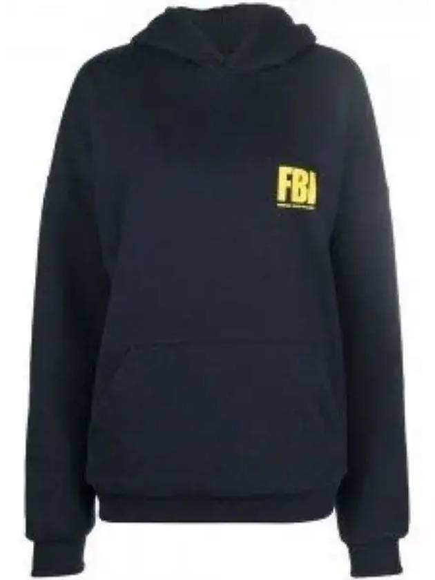 FBI Logo Reversible Hoodie Navy - BALENCIAGA - BALAAN 2