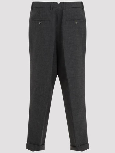 AMI Paris Grey Wool Pants - AMI - BALAAN 2