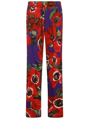 24 ss Multicolor Silk Pants FTC12TFSA55HPAA5 B0481007156 - DOLCE&GABBANA - BALAAN 1