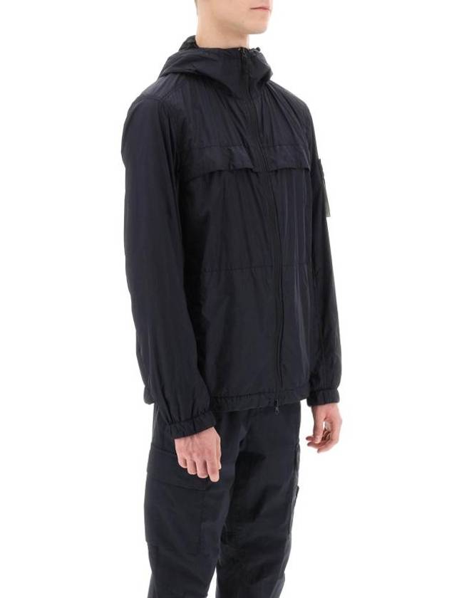 Garment Dyed Crinkle Reps R-Nylon Jacket Navy - STONE ISLAND - BALAAN 3