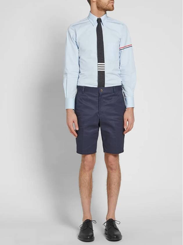 Men's Classic Unconstructed Chino Shorts Navy - THOM BROWNE - BALAAN 9