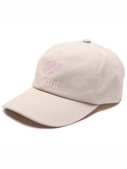 Tyron Logo Cotton Ball Cap Ecru Pink - ISABEL MARANT - BALAAN 2