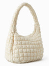 Quilted Oversized Shoulder Bag Beige - COS - BALAAN 3