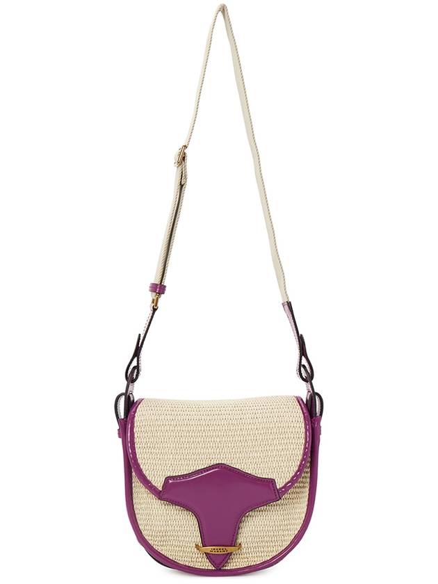 Botsey Raffia Cross Bag Violet - ISABEL MARANT - BALAAN 8