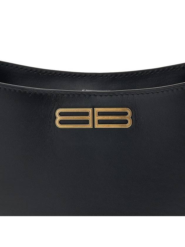 Double B Logo Hobo Shoulder Bag Black - BALENCIAGA - BALAAN 8