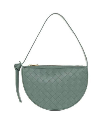 Intrecciato Sunrise Small Shoulder Bag Aloe - BOTTEGA VENETA - BALAAN 1