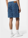 1AFVO5 Embroidered Damier Denim Shorts - LOUIS VUITTON - BALAAN 3