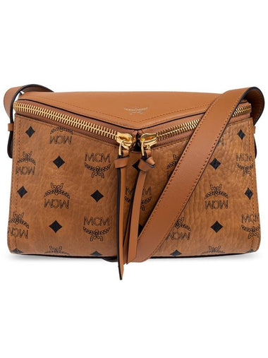 MCM Shoulder Bag With Visetos Print, Women's, Brown - MCM - BALAAN 1