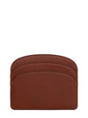 Demi Lune Card Wallet Brown - A.P.C. - BALAAN 3