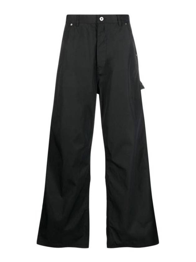 Polyamide Cotton Wide Pants Black - OFF WHITE - BALAAN 2