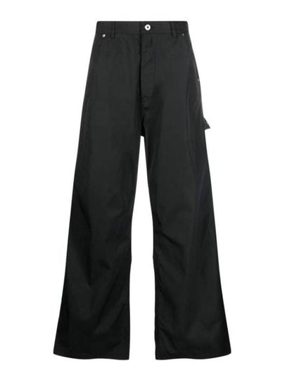 Polyamide Cotton Wide Pants Black - OFF WHITE - BALAAN 2