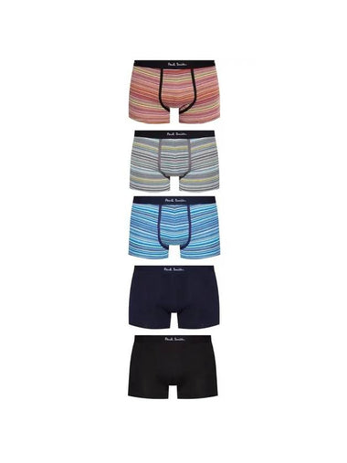 Signature Stripe Mix Cotton Boxer Briefs 5 Pack - PAUL SMITH - BALAAN 1