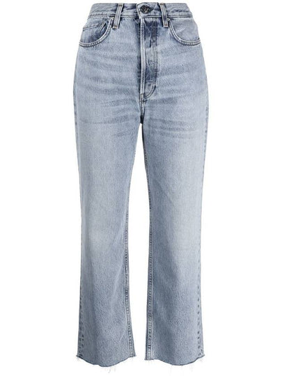 Classic Low Cut Crop Straight Jeans Light Blue - TOTEME - BALAAN 2