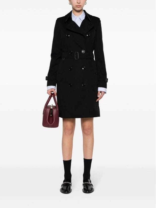 Chelsea Cotton Trench Coat Black - BURBERRY - BALAAN 3