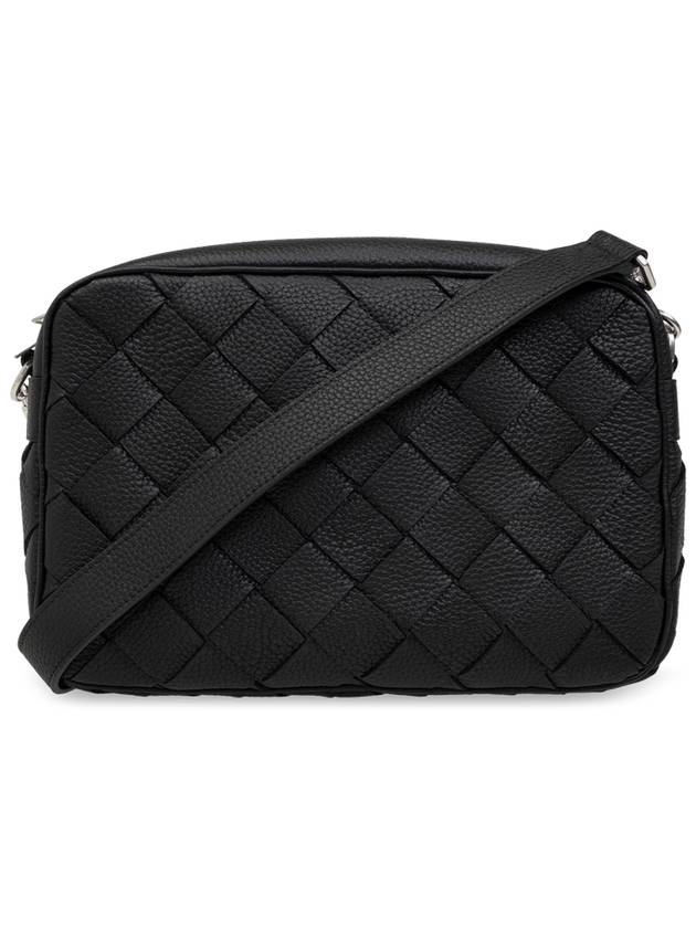 Medium Intrecciato Camera Cross Bag Black - BOTTEGA VENETA - BALAAN 2