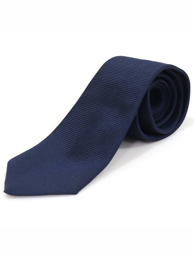 R99801 100 Silk Navy Dot Pattern UNIFORM Tie - LOUIS VUITTON - BALAAN 3