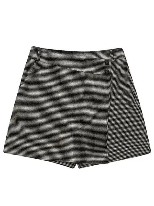 Check Wrap Shorts 5712LXWP - BLACK&WHITE - BALAAN 3