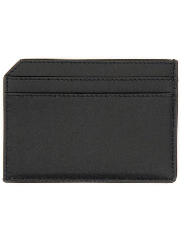 Paris Open Smooth Leather Card Wallet Black - SAINT LAURENT - BALAAN 3