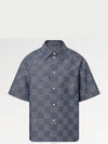 1AFXLS Damier short sleeved chambray shirt - LOUIS VUITTON - BALAAN 5