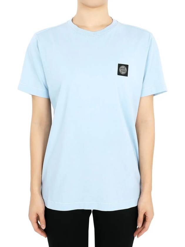 Kids 30/1 Cotton Jersey Short Sleeve T-Shirt Blue - STONE ISLAND - BALAAN 4