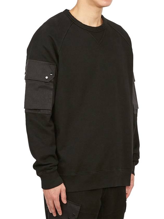 Felpa Crew Neck Sweatshirt Black - TEN C - BALAAN 6