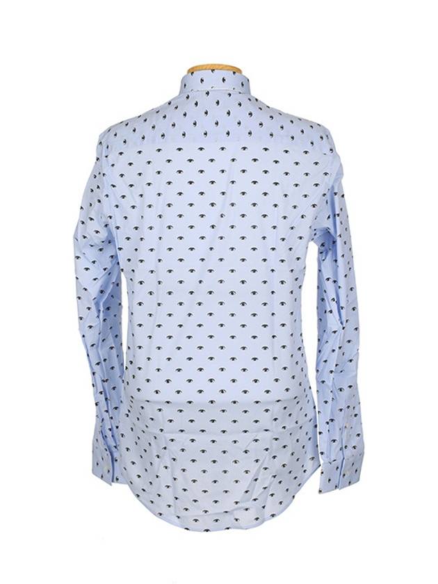 5CH100 1FM T41 Men s Small Eyes Dot Blue Shirt - KENZO - BALAAN 3