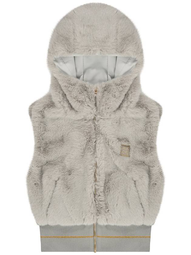 CBDFW VT002W Fur Hooded Vest - CHUCUCHU - BALAAN 3