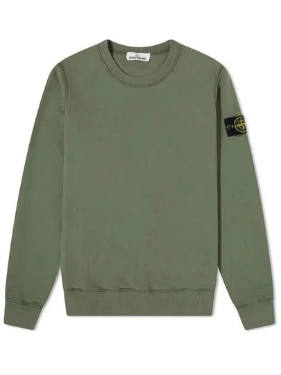 Wappen Patch Crewneck Sweatshirt Olive - STONE ISLAND - BALAAN 2