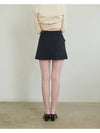 TAILORED MINI WRAP SKIRT_BLACK NAVY - UNMUTE - BALAAN 6