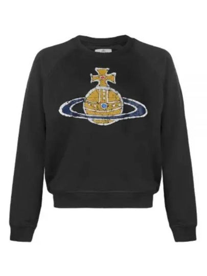 Time Machine Raglan Sweatshirt Black - VIVIENNE WESTWOOD - BALAAN 2