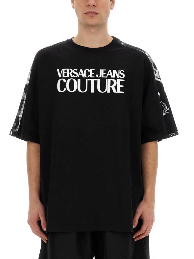 T-SHIRT WITH LOGO - VERSACE - BALAAN 1