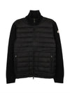 Padded wool cardigan black - MONCLER - BALAAN 6