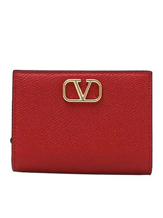 V logo zipper women s card wallet 2P0X34 SNP JU5 1020655 - VALENTINO - BALAAN 1