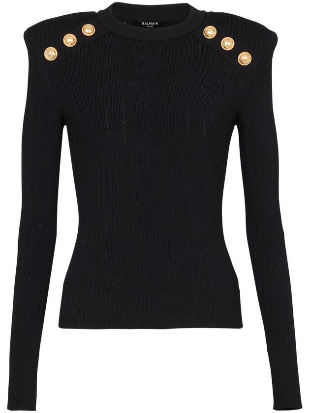 Balmain Sweaters Black - BALMAIN - BALAAN 1