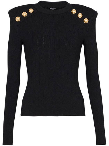 Balmain Sweaters Black - BALMAIN - BALAAN 1