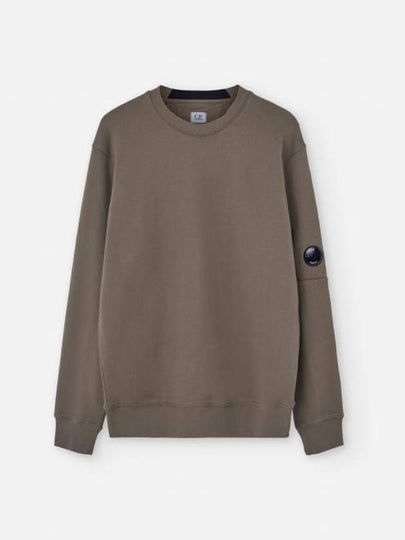 Diagonal Raised Fleece Lens Sweatshirt Brown - CP COMPANY - BALAAN 2